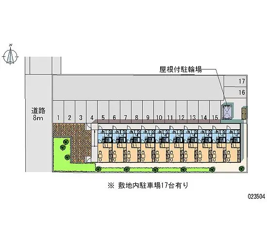 ★手数料０円★札幌市西区発寒十三条４丁目　月極駐車場（LP）